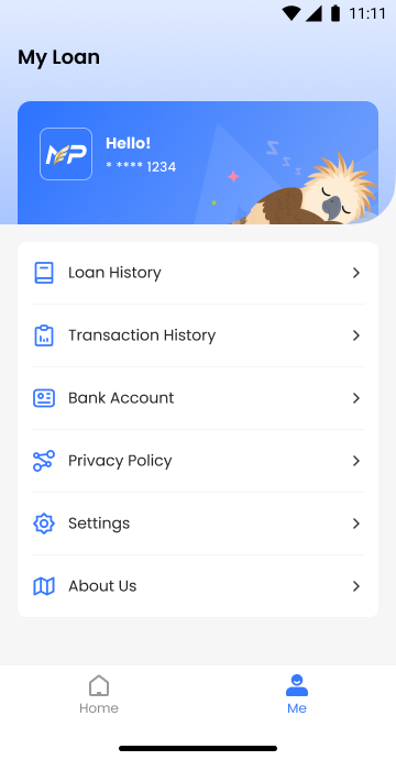 Mabait Pera user center screen screenshot